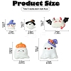 20Pcs 5 Styles Halloween Opaque Resin Decoden Cabochons CRES-YW0002-30-2