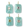 Natural Amazonite Pendants G-I391-03G-06-1