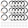20Pcs Stainless Steel Elastic Hair Ties Findings OHAR-UN0001-01-1