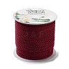 20M Polyester Braided Cord for Jewelry Making OCOR-G015-04A-26-2