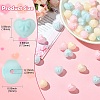 45Pcs 3 Colors Rubberized Style Opaque Acrylic Beads OACR-CJ0002-56-2