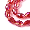 Electroplate Transparent Glass Beads Strands LS-GL-N002-01A-A05-3