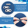 Unicraftale 6Pcs 3 Styles 304 Stainless Steel Fold Over Clasp FIND-UN0001-45-6