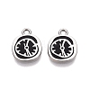 Rack Plating Alloy Enamel Pendants ENAM-N070-01A-01P-02-1