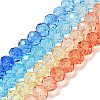 Transparent Painted Glass Beads Strands LS-DGLA-A034-T8mm-A13-2