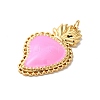 Rack Plating Brass Enamel Pendants KK-G504-25B-02-2
