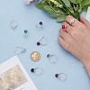 Natural & Synthetic Gemstone and Lampwork Finger Rings RJEW-UN00047-4