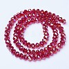 Electroplate Glass Beads Strands EGLA-A034-T3mm-B07-2