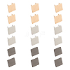 WADORN 18 Sets 3 Colors Zinc Alloy Bag Decorative Clasps FIND-WR0008-58-1