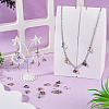 28Pcs 7 Colors Electroplate Glass Charms PALLOY-TAC0233-7