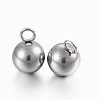 Tarnish Resistant 304 Stainless Steel Sphere Charms STAS-H394-11P-2