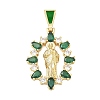 Religion Brass Pave Cubic Zirconia Pendants CU-CBA83A6-01A-G02-1