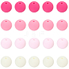 Rubberized Style Imitated Silicone Acrylic Beads MACR-PA0001-06C-01-6