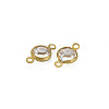 Brass Glass Links/Connectors KK-Q576-11I-4