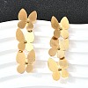 Butterfly 304 Stainless Steel Dangle Stud Earrings for Women EJEW-M102-01G-1