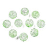 Transparent Crackle Acrylic Beads CACR-N002-25B-3