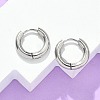 Tarnish Resistant 304 Stainless Steel Huggie Hoop Earrings LS-EJEW-F111-16mm-P-1