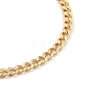 Brass Curb Chain Bracelets BJEW-JB05365-2