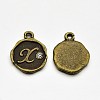 Antique Bronze Plated Alloy Rhinestone Charms ALRI-J152-X-NF-1