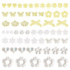 100G Transparent & Opaque Acrylic Beads TACR-TA0001-57F-1