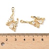 Brass Micro Pave Cubic Zirconia Pendants KK-S531-03G-4