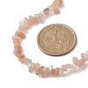 Natural Sunstone Chip Beaded Necklace NJEW-JN04616-05-3