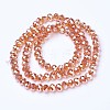 Electroplate Glass Beads Strands EGLA-A034-T4mm-C13-2
