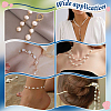 40Pcs Natural Freshwater Pearl Copper Wire Wrapped Rice Connector Charms PALLOY-PH01689-6