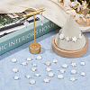 50Pcs 5 Styles Natural Freshwater Shell Connector Charms PALLOY-HS00009-5