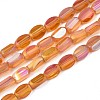 Electroplate Glass Beads Strands EGLA-S188-12-B02-1