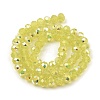 Baking Paint Transparent Glass Beads Strands DGLA-A034-J8mm-B05-2