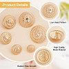 Gorgecraft 60Pcs 6 Style Alloy Buttons FIND-GF0002-95-5