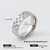 304 Stainless Steel Finger Rings for Women MF5435-21-1