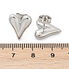 Non-Tarnish 304 Stainless Steel Heart Stud Earrings for Women EJEW-F300-09P-5