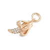 Brass Rhinestone Pendants LS-KK-B145-02G-05-2