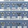 875Pcs 3 Style Tibetan Style Multi-Petal Iron Bead Caps IFIN-FH0001-60-5