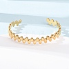 304 Stainless Steel Open Cuff Bangles for Women BJEW-K293-01B-G-2