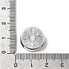 Tibetan Style Alloy Slide Charms Cabochon Settings PALLOY-Q341-04AS-LF-5