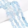 Natural Aquamarine Beads Strands LS-G-R445-8x10-36-1