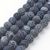 Natural Weathered Agate/Crackle Agate Beads Strands X-G-SR10MM-60-1