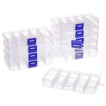 10 Grids Plastic Bead Storage Containers CON-WH0086-053A
