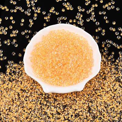 6/0 Inside Colours Transparent Glass Seed Beads X1-SEED-T007-07F-1