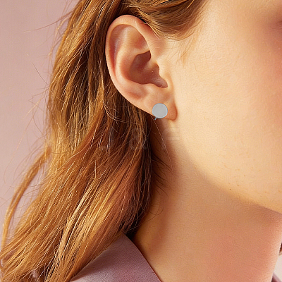 12Pcs 2 Colors 304 Stainless Steel Cuff Earrings EJEW-HS0001-40A-1