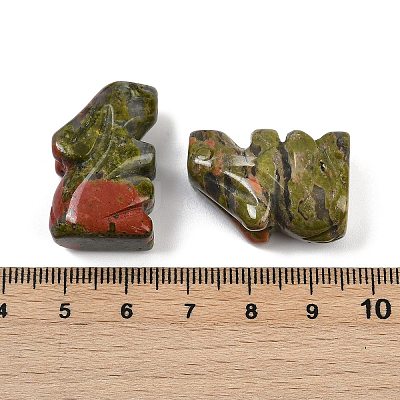 Natural Unakite Rabbit Display Decorations G-R007-02B-1