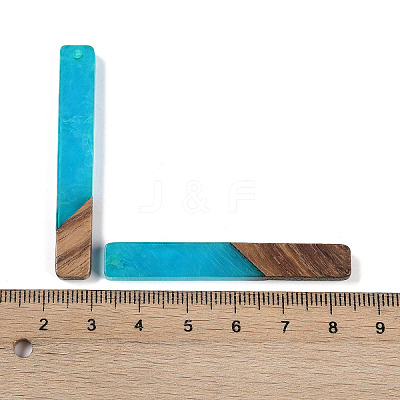 Resin & Wood Big Pendants WOOD-F015-02B-1
