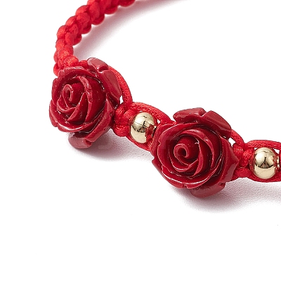 Nylon Cord Braided Bracelets for Women BJEW-JB11288-02-1