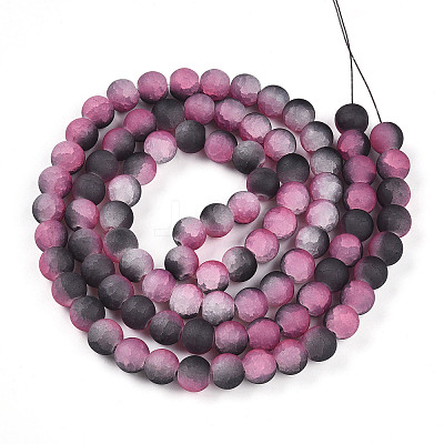 Crackle Glass Beads X1-GLAA-N009-10mm-09-1