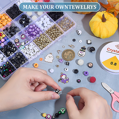 Halloween Theme DIY Bracelets Making Kits DIY-WH0750-047-1