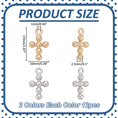 24Pcs 2 Colors Alloy Pendants FIND-WR0012-77-1