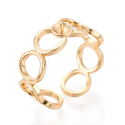 Ring Brass & Enamel Cup Peg Ring Settings LS-KK-N274-26G-1